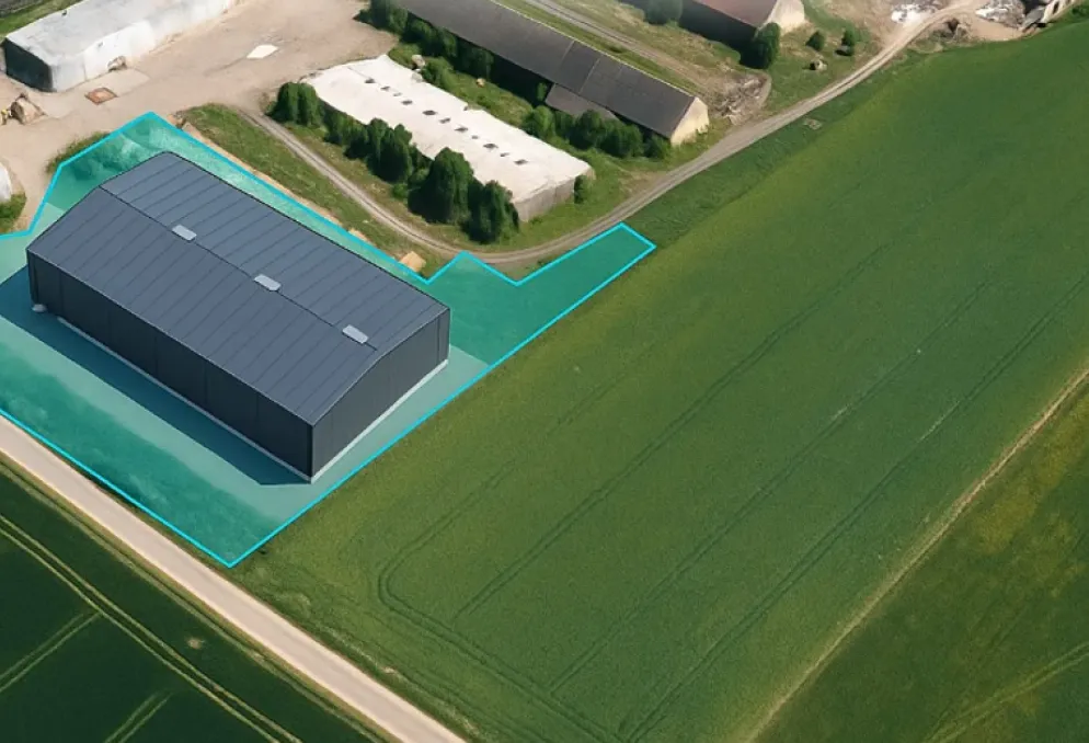 Skladový prostor - HOLUBÍ ZHOŘ - pozemek 5 470 m2 - Holubí Zhoř
