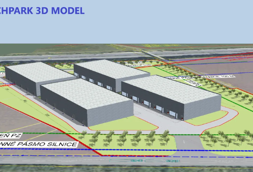 Skladový prostor - ODOLENÁ VODA - plánovaná výstavba, jednotky od 2 480 m2 - Odolena Voda (2)