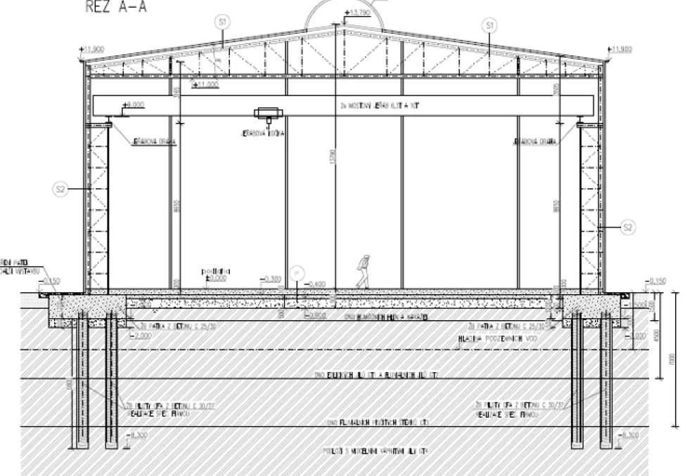 Skladový prostor - STUDÉNKA - průmyslová hala s instalací pro 2 jeřáby - Studénka (2)