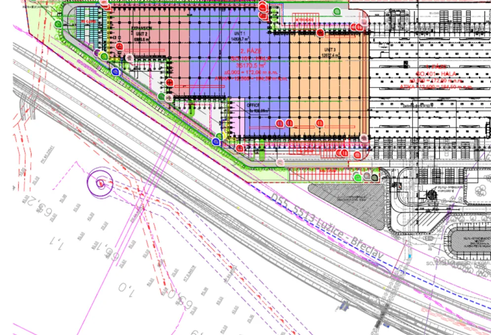 Skladový prostor - HRUŠKY - skladové jednotky od 6 000 m2 - Hrušky (6)